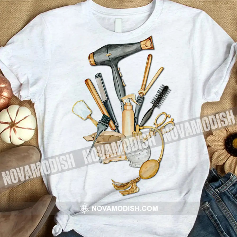 Woman T-Shirt Hairdresser Tshirt Shirt For Hairstylists T-Shirt