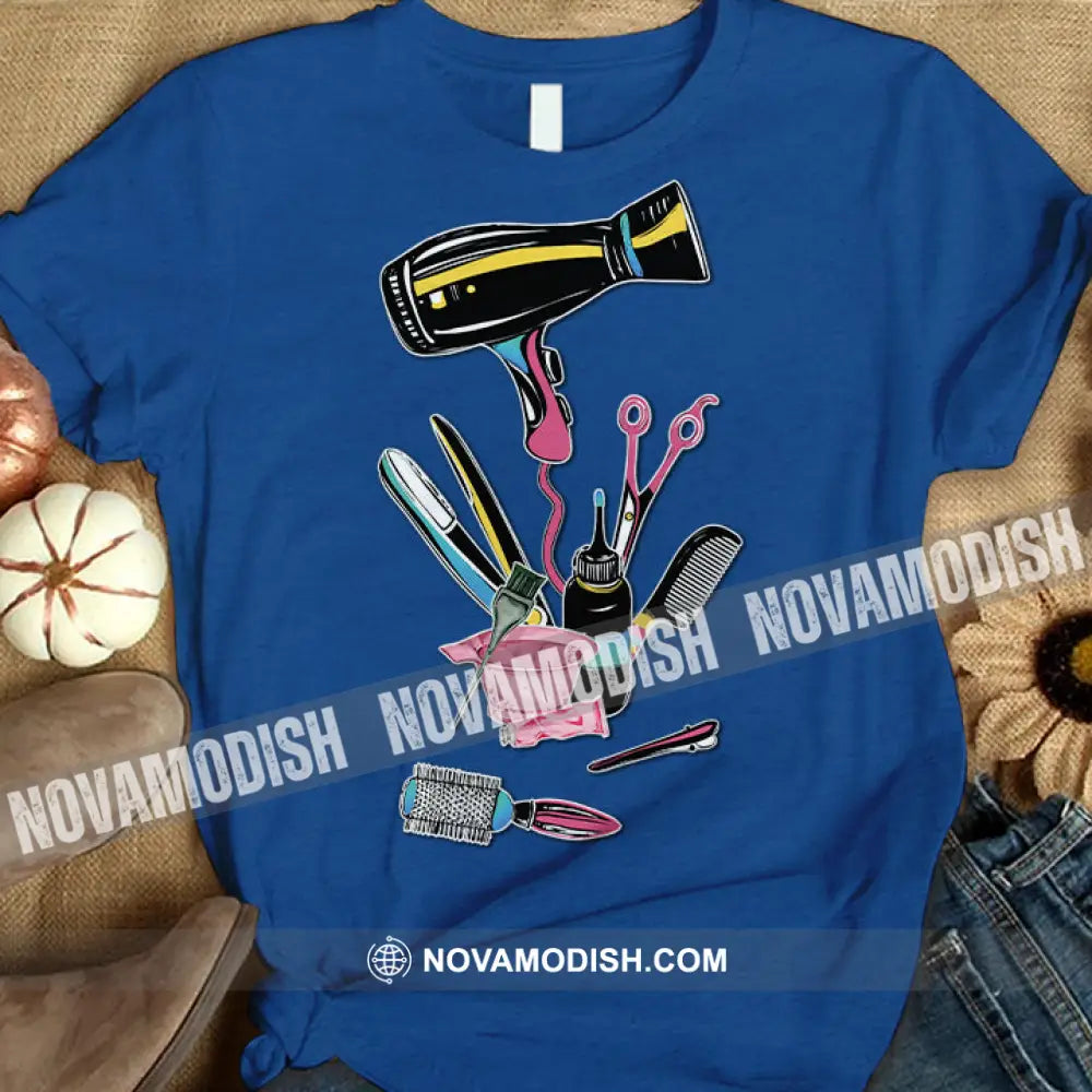 Woman T-Shirt Hairdresser Tshirt Shirt For Hairstylists Classic Tee / Navy Blue S T-Shirt