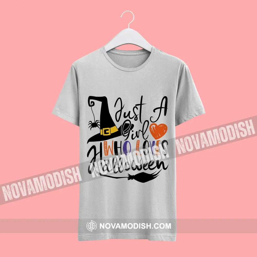 Woman T-Shirt Halloween A Girl Who Loves Halloween T-Shirt Hoodie