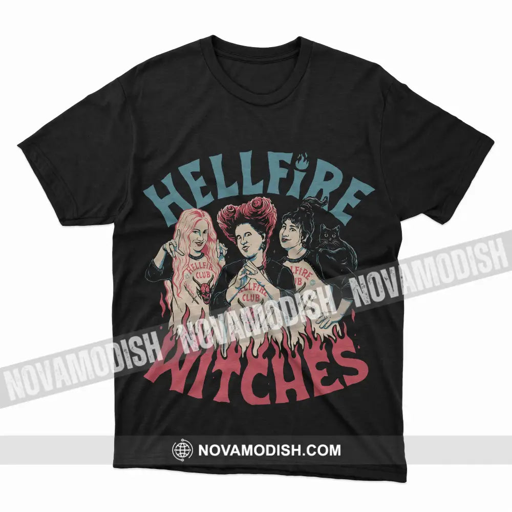 Woman T-Shirt Halloween Hellfire Witches T-Shirt Hoodie