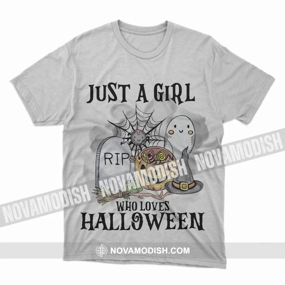 Woman T-Shirt Halloween Just A Girl Who Loves Halloween T-Shirt Hoodie