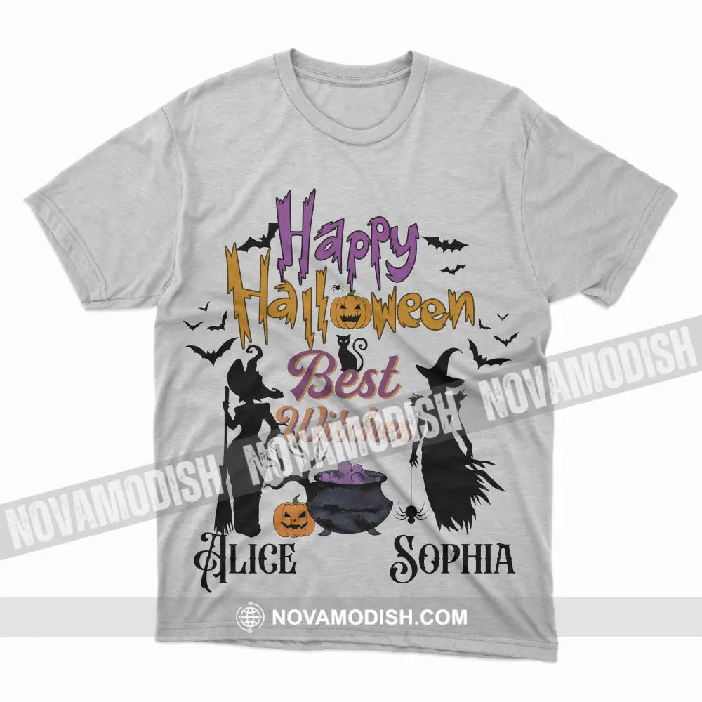 Woman T-Shirt Halloween Personalized Best Witches T-Shirt