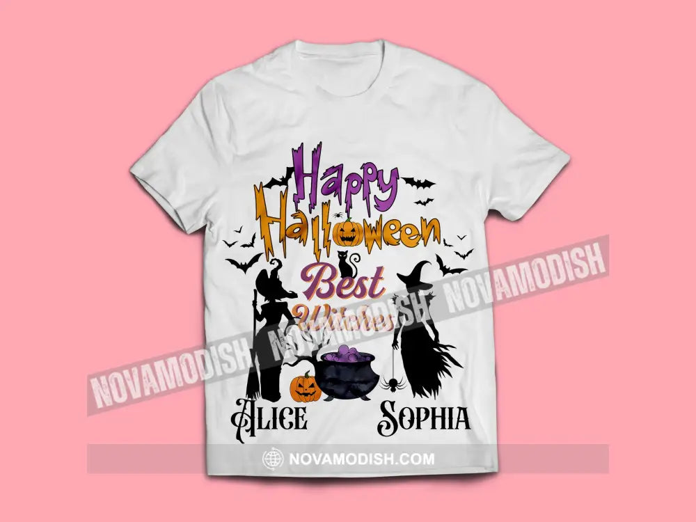 Woman T-Shirt Halloween Personalized Best Witches T-Shirt