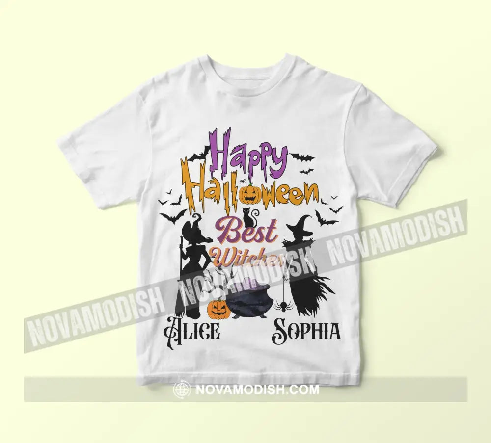 Woman T-Shirt Halloween Personalized Best Witches T-Shirt