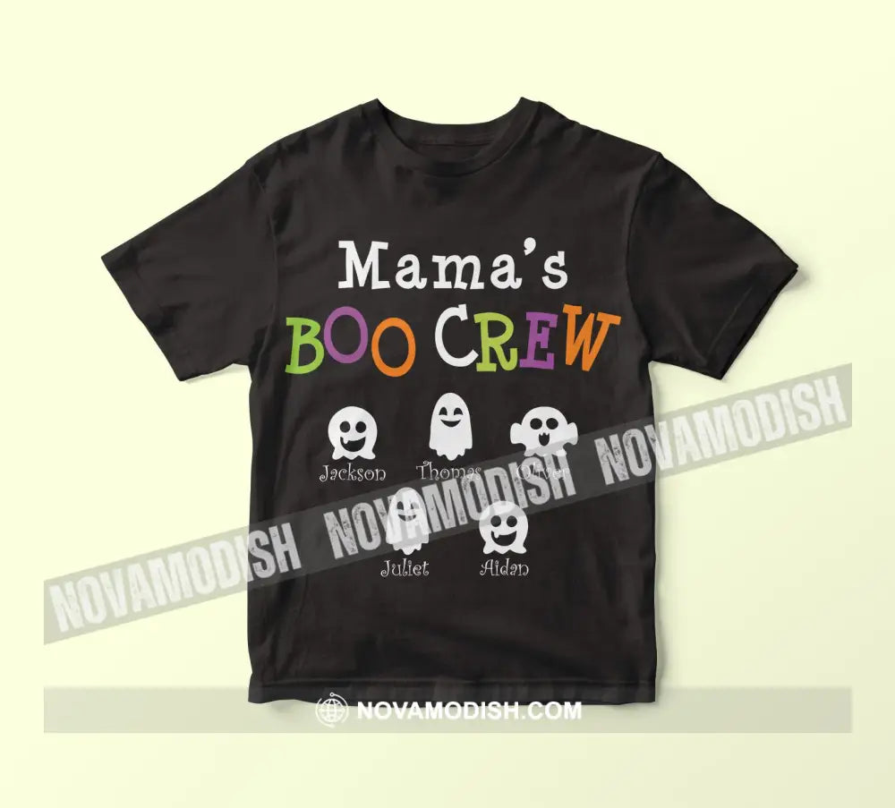 Woman T-Shirt Halloween Personalized Boo Crew T-Shirt