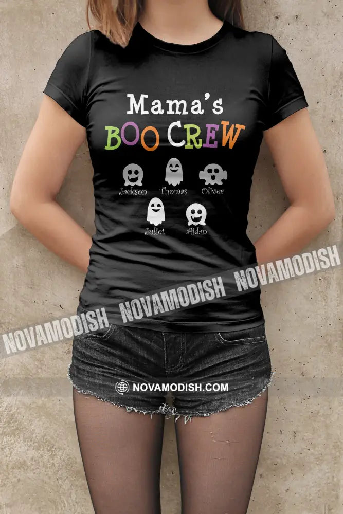 Woman T-Shirt Halloween Personalized Boo Crew T-Shirt