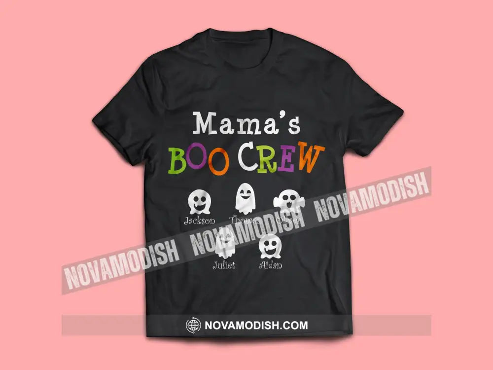 Woman T-Shirt Halloween Personalized Boo Crew T-Shirt