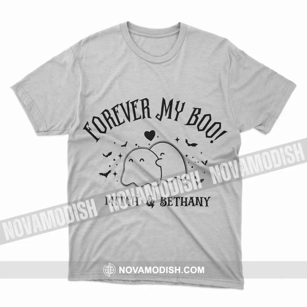 Woman T-Shirt Halloween Personalized Forever My Boo T-Shirt