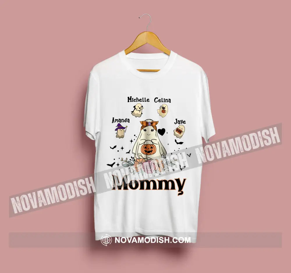 Woman T-Shirt Halloween Personalized Mommy Boo T-Shirt Hoodie