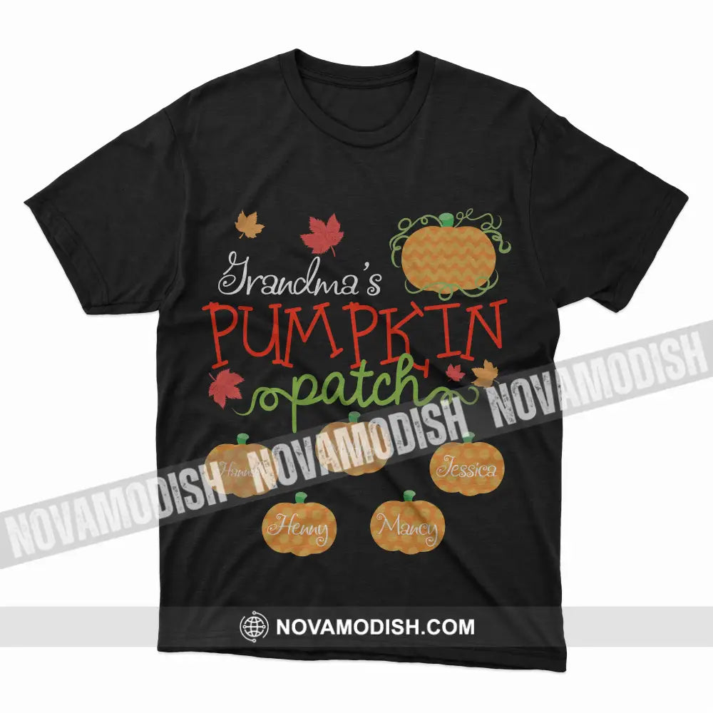 Woman T-Shirt Halloween Personalized Pumpkin Patch T-Shirt