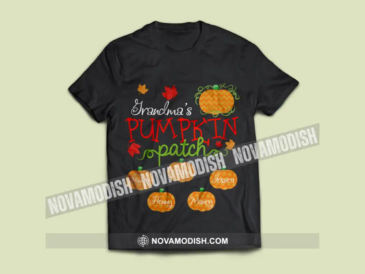 Woman T-Shirt Halloween Personalized Pumpkin Patch T-Shirt