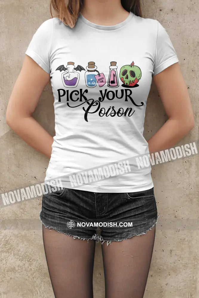 Woman T-Shirt Halloween Pick Your Poison T-Shirt Hoodie