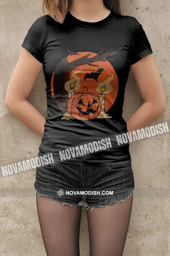 Woman T-Shirt Halloween Pumpkin Classic T-Shirt