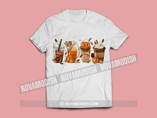 Woman T-Shirt Halloween Pumpkin Cups T-Shirt