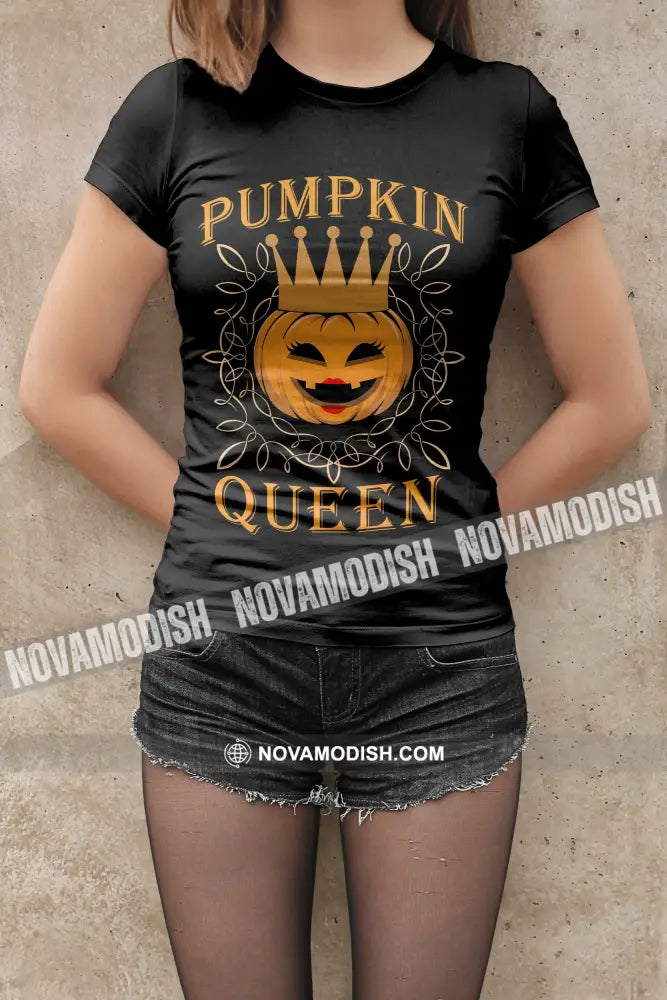 Woman T-Shirt Halloween Pumpkin Queen T-Shirt