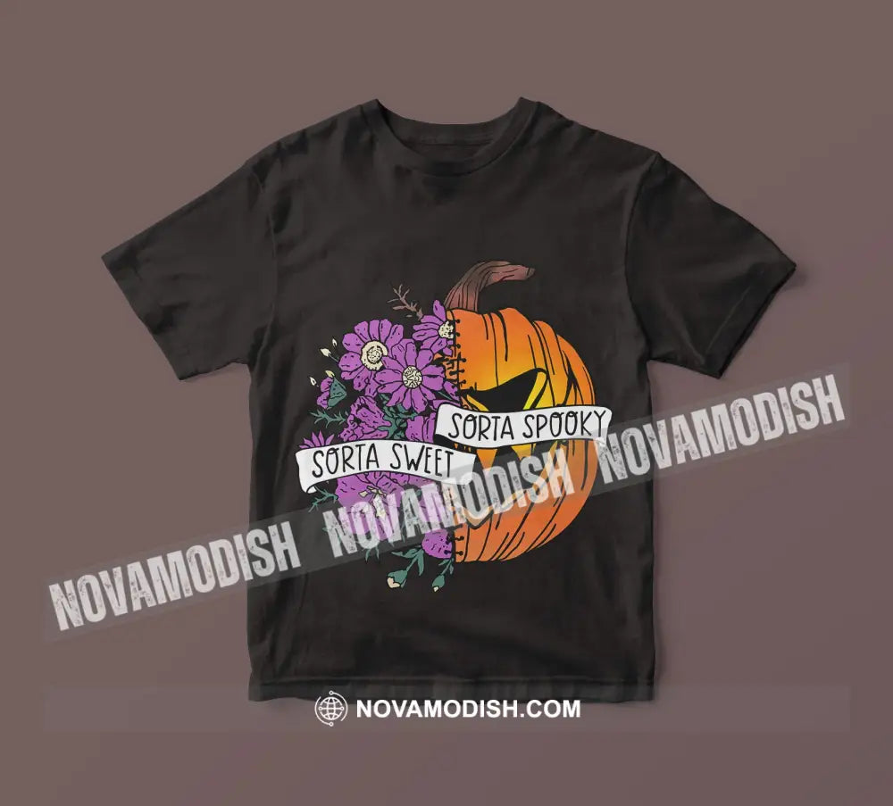 Woman T-Shirt Halloween Sorta Sweet Spooky T-Shirt