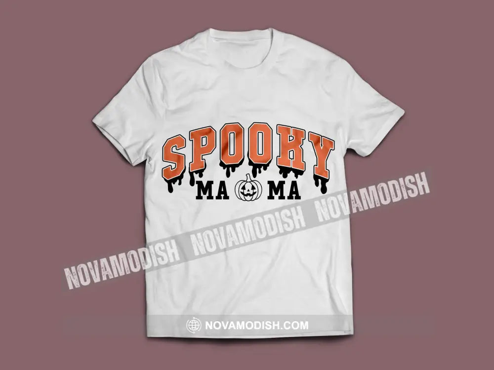 Woman T-Shirt Halloween Spooky Mama T-Shirt