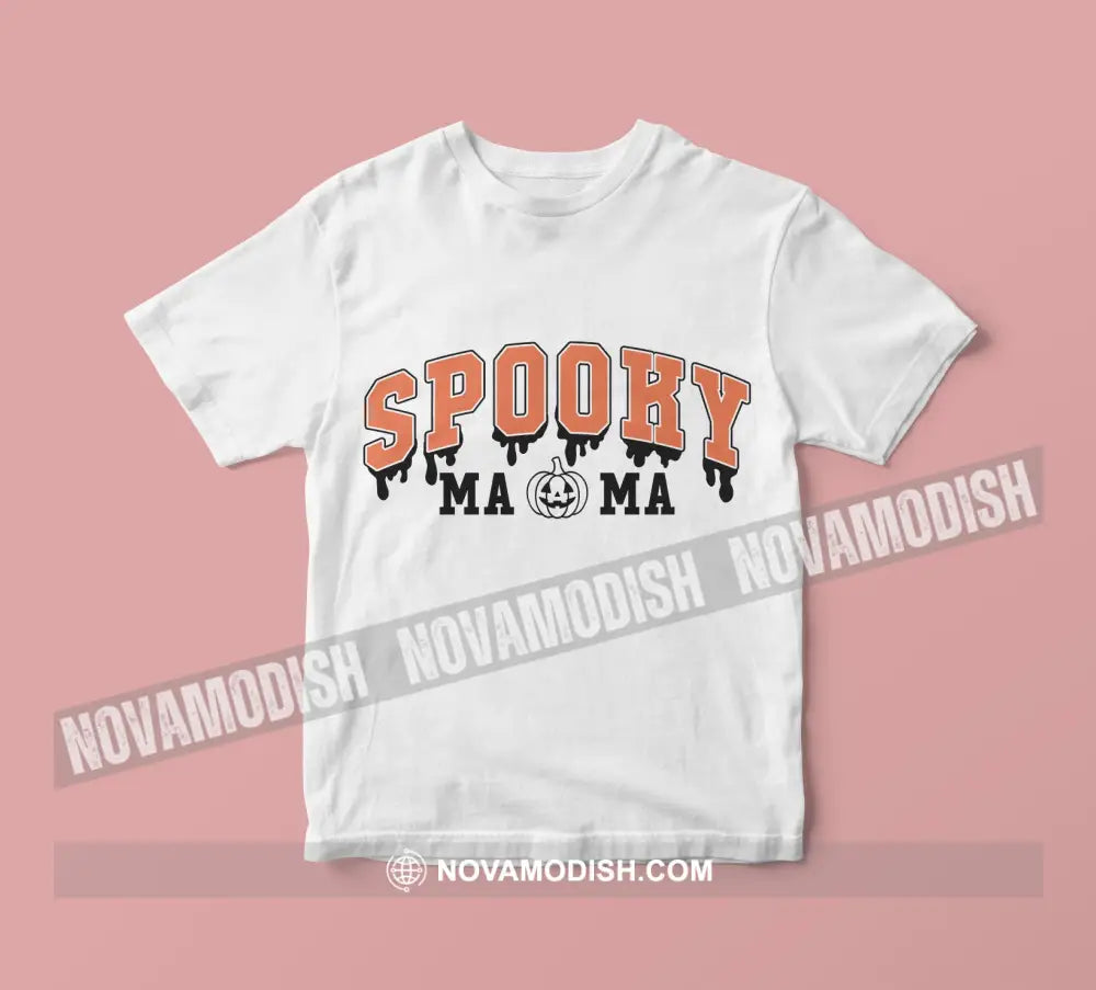 Woman T-Shirt Halloween Spooky Mama T-Shirt