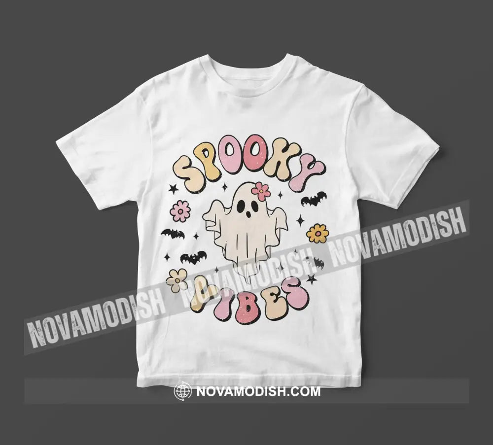 Woman T-Shirt Halloween Spooky Vibes T-Shirt