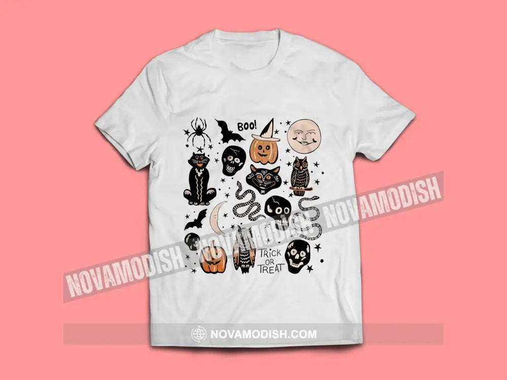 Woman T-Shirt Halloween Trick Or Treat T-Shirt