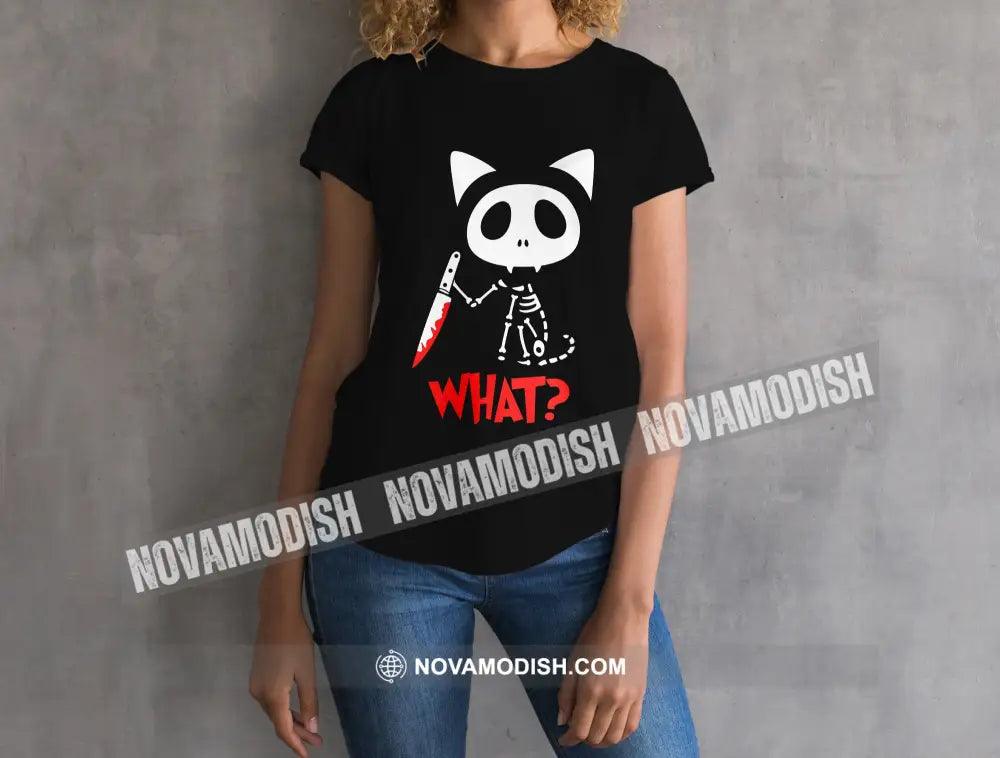 Woman T-Shirt Halloween What T-Shirt