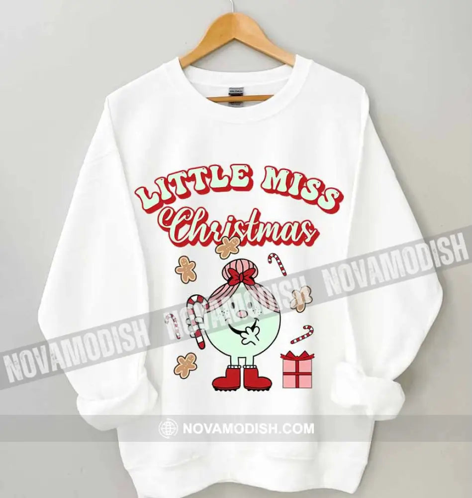 Woman T-Shirt Little Miss Christmas Christmas Hoodie Gift For T-Shirt