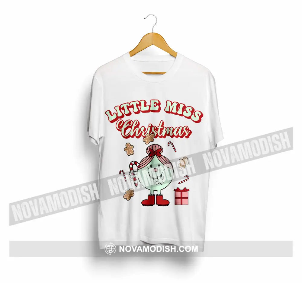 Woman T-Shirt Little Miss Christmas Christmas Hoodie Gift For T-Shirt