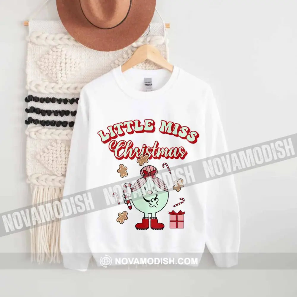 Woman T-Shirt Little Miss Christmas Christmas Hoodie Gift For T-Shirt