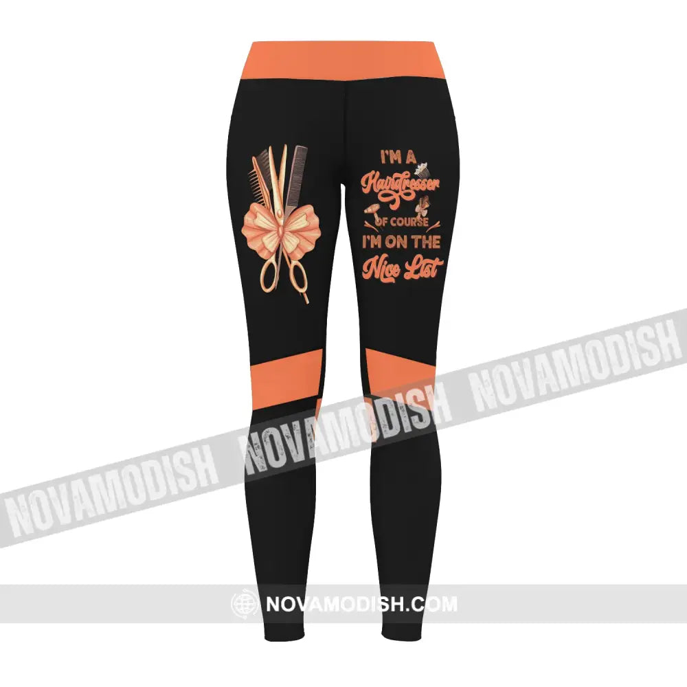 Women Clothing Hairdresser Legging Sportwear Pants For