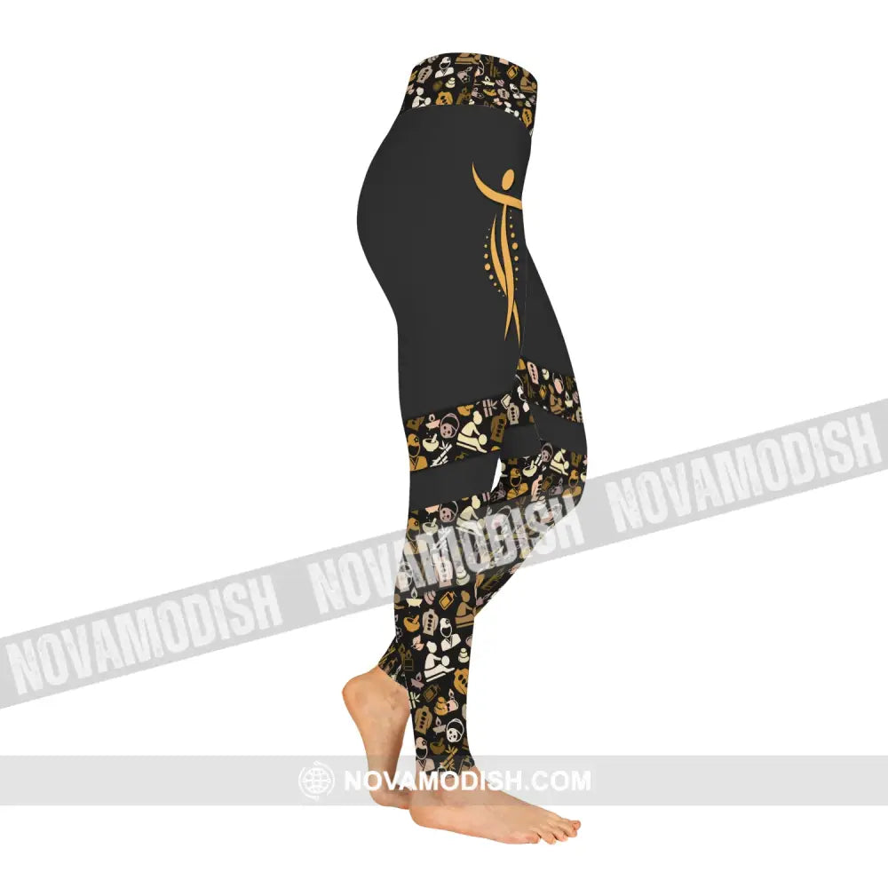 Women Clothing Massage Therapist Sportwear Legging Pants For