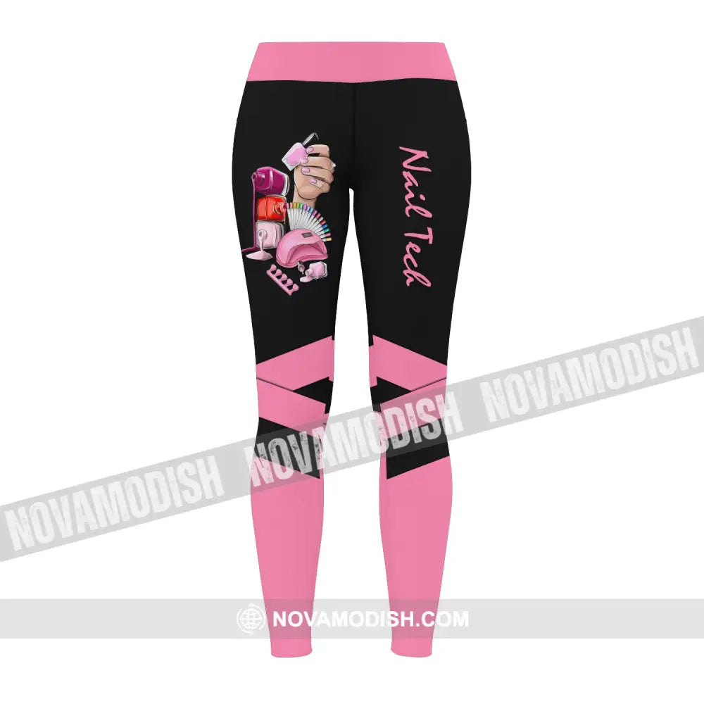 Women Clothing Nail Tech Sportwear Legging Pants For