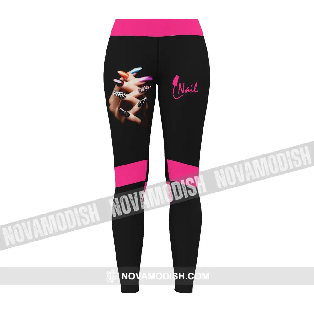 Women Clothing Nail Tech Sportwear Legging Pants For