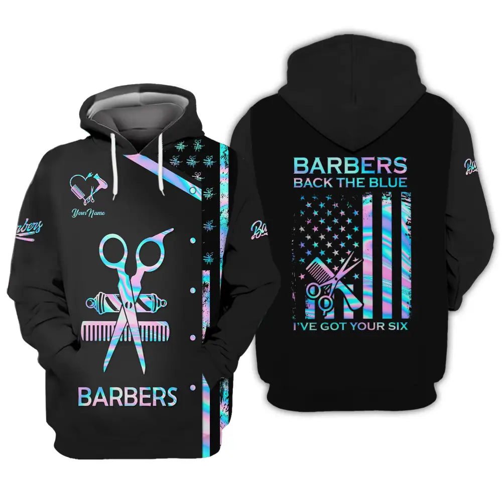 Women Shirt Barber Hairdresser Hoodie Sportwear / S T-Shirt