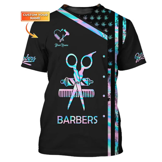 Women Shirt Barber Hairdresser Hoodie Sportwear T-Shirt / S
