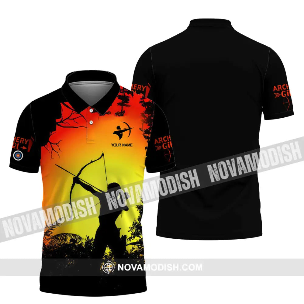 Women Shirt - Custom Archery Girl Lover Archery Player Shirt Polo Shirt / S T-shirt