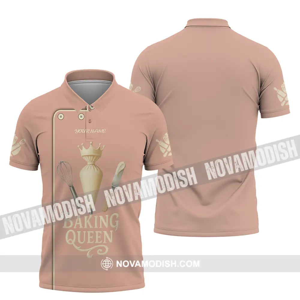 Women Shirt - Custom Baking Queen Shirt Polo Shirt / S T-shirt
