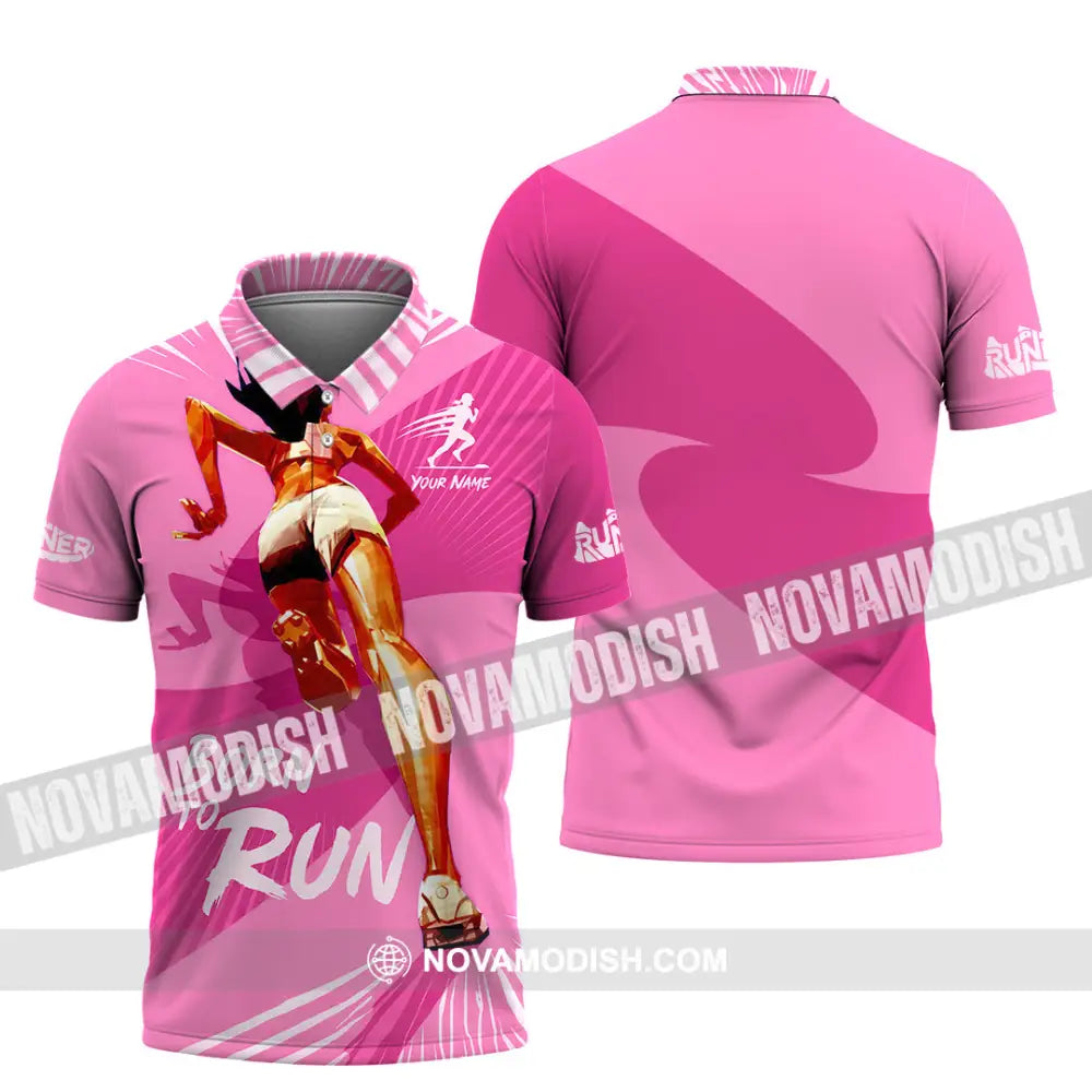 Women Shirt - Custom Born To Run Shirt - Polo Shirt / S - T-shirt
