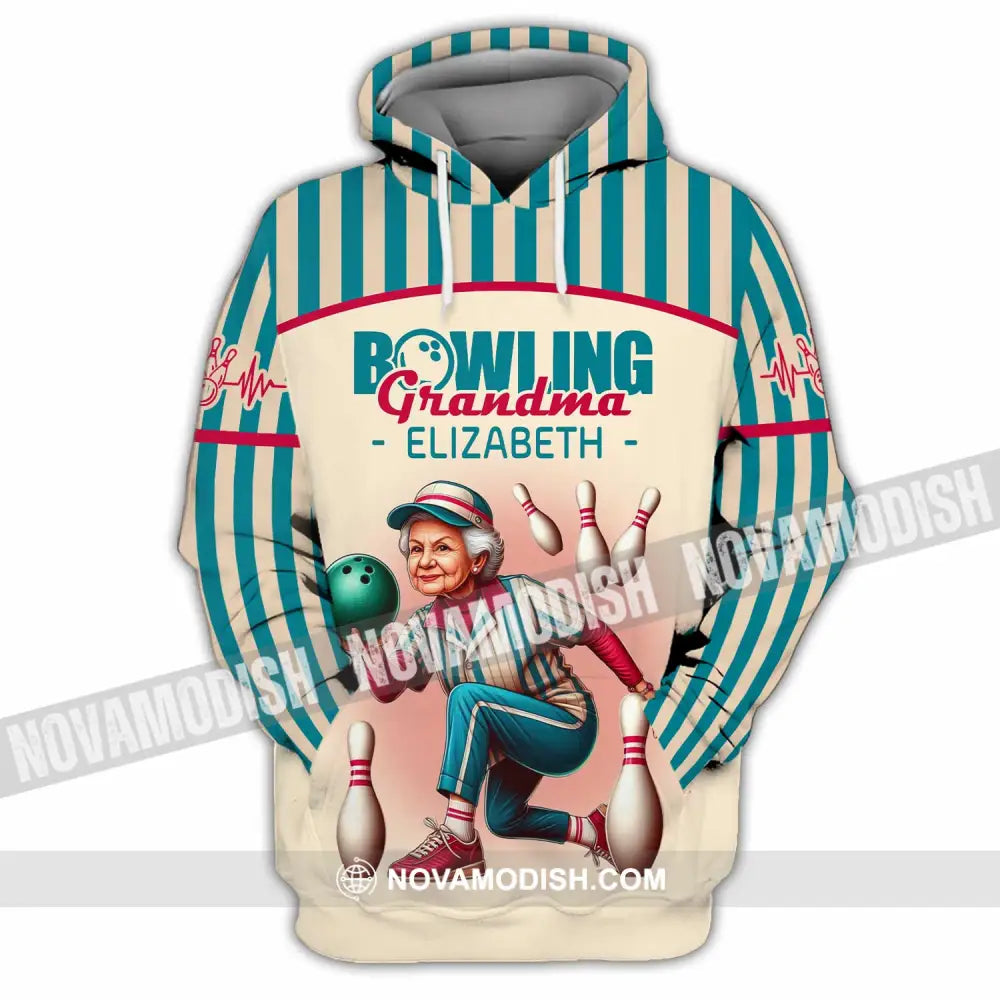 Women Shirt - Custom Bowling Grandma Shirt Hoodie / S T-shirt