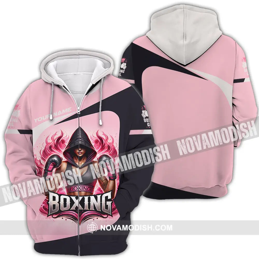 Women Shirt - Custom Boxing 3D Shirt Zipper Hoodie / S T-shirt