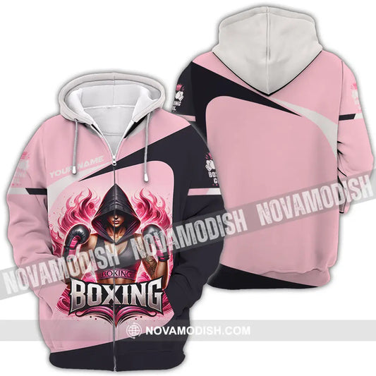Women Shirt - Custom Boxing 3D Shirt Zipper Hoodie / S T-shirt