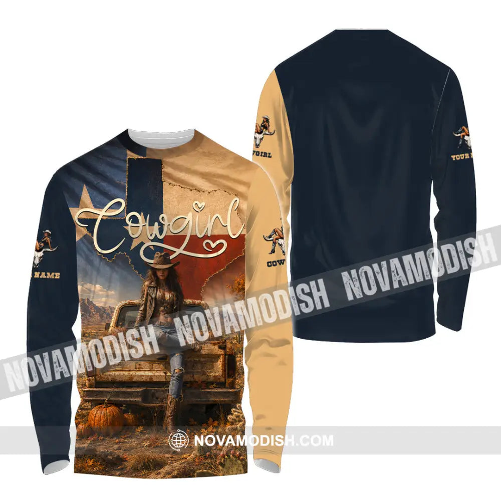 Women Shirt - Custom Cowgirl Shirt - Long Sleeve Shirt / S - T-shirt