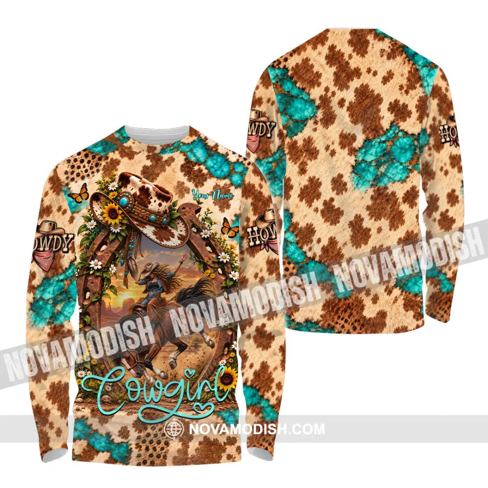Women Shirt - Custom Cowgirl Shirt - Long Sleeve Shirt / S - T-shirt