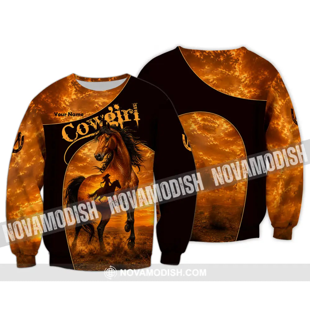 Women Shirt - Custom Cowgirl Shirt - Long Sleeve / S - T-shirt