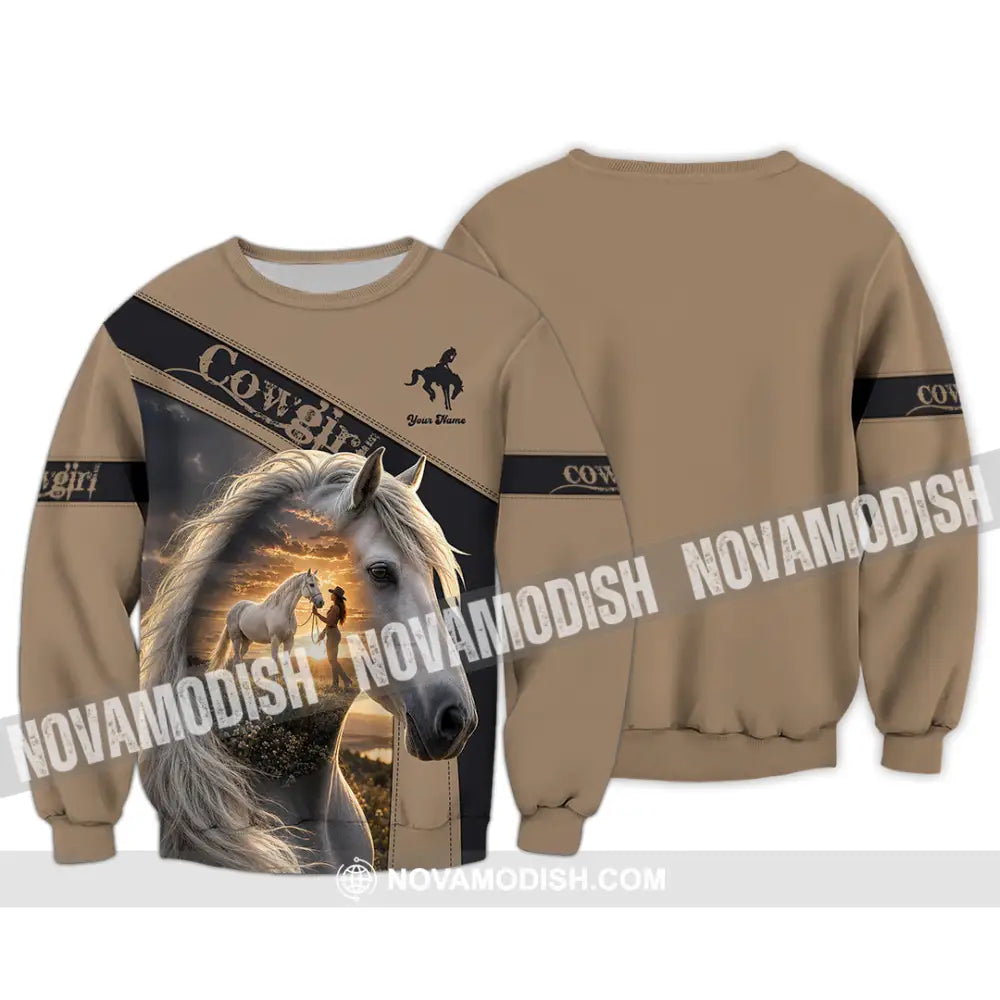 Women Shirt - Custom Cowgirl Shirt - Long Sleeve / S - T-shirt