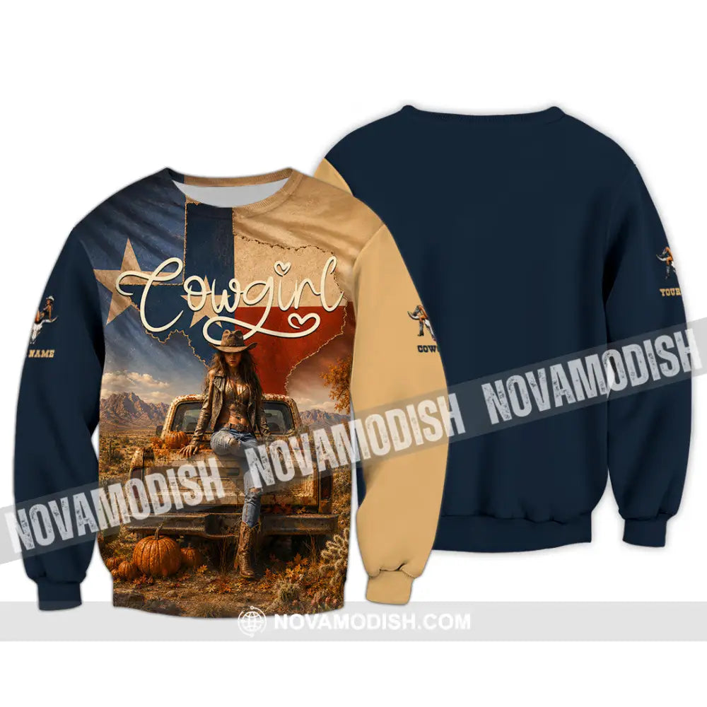 Women Shirt - Custom Cowgirl Shirt - Long Sleeve / S - T-shirt