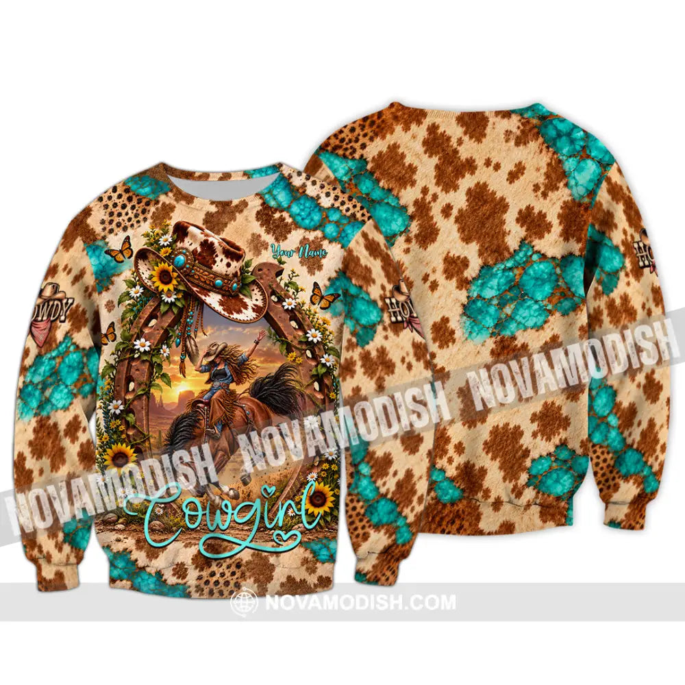 Women Shirt - Custom Cowgirl Shirt - Long Sleeve / S - T-shirt