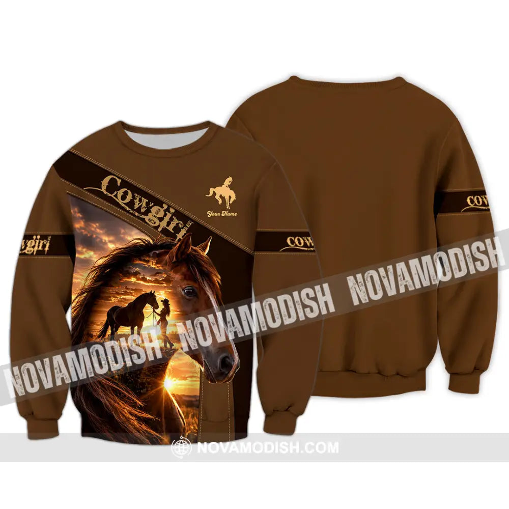 Women Shirt - Custom Cowgirl Shirt - Long Sleeve / S - T-shirt
