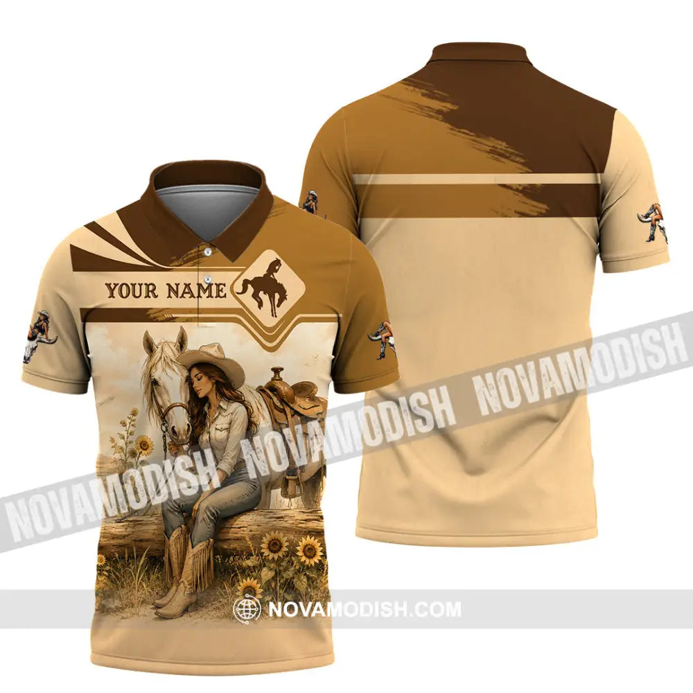 Women Shirt - Custom Cowgirl Shirt - Polo Shirt / S - T-shirt