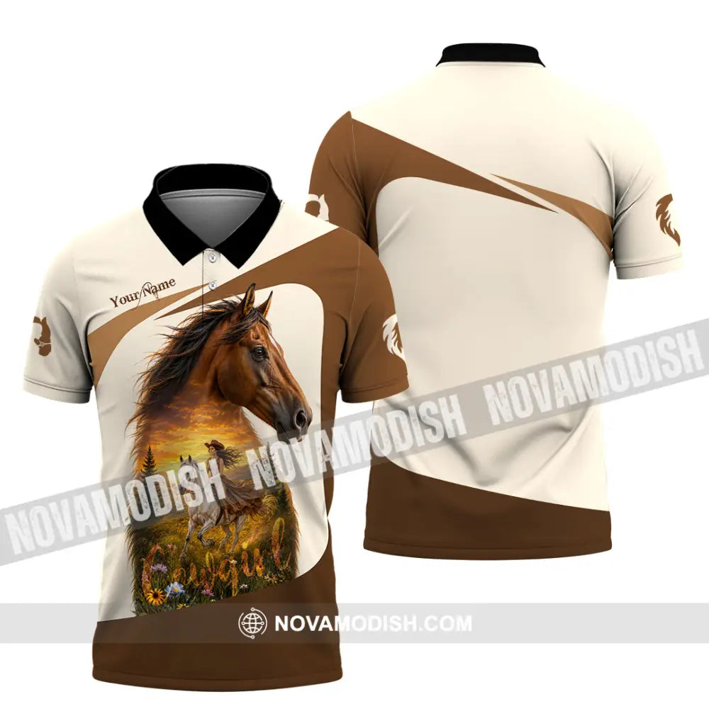 Women Shirt - Custom Cowgirl Shirt - Polo Shirt / S - T-shirt