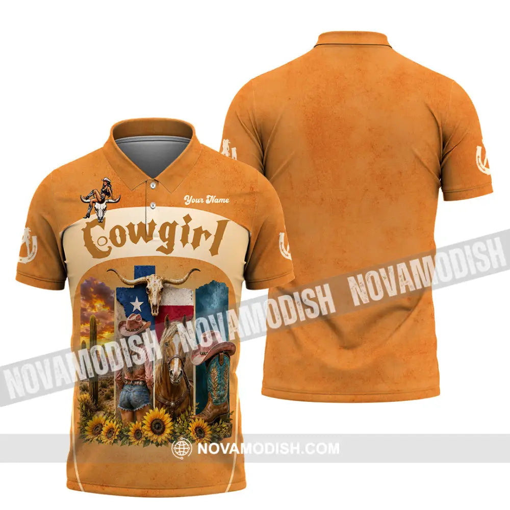 Women Shirt - Custom Cowgirl Shirt - Polo Shirt / S - T-shirt